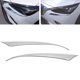 thumbnail image 5 of Headlights Eyelid Decor, Headlight Eyebrow Dustproof 2Pcs Paste Installation  For Automobile Modification Replacement For Mazda CX-3 2016-2021 ANGGREK Headlight Eyelid, 5 of 8