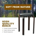 thumbnail image 6 of Costway Set of 4 Bentwood Round Stool Stackable Dining Chair W/ Padded Seat Beige\ Black, 6 of 11
