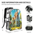 thumbnail image 4 of Rocae Cozy Cartoon Backyard for 16inch Clear Backpack Transparent School Backpack for Women Men, Capacity Clear Bag for College, Travel, 4 of 7