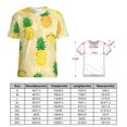 thumbnail image 2 of Lunarable Pineapple Women's Short Sleeve T-Shirt Crew Neck Casual Summer Trendy Loose Fit Tops, 2 of 6