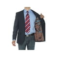 thumbnail image 5 of LN LUCIANO NATAZZI Mens Two Button Notch Lapel Blazer Modern Fit Suit Jacket Blue, 5 of 5