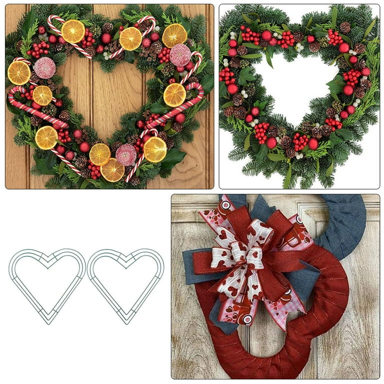 Wreath Making Heart Metal Wire Wreath Frame Wire Frame For Wreath - Main Image