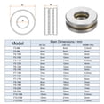 thumbnail image 2 of Uxcell F5-12M Miniature Thrust Ball Bearings 5x12x4mm Chrome Steel with Washers 10 Pack, 2 of 5