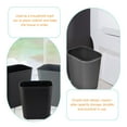 thumbnail image 3 of YOSADIER 2Ud De Basura Plástico Negro Para Hogar Oficina Hotel Con, 3 of 8