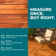 thumbnail image 4 of Bliss Outdoors Hardwood 6-Slat Interlocking Acacia Wooden Deck Tiles, Natural, Set of 10, 4 of 10