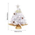 thumbnail image 3 of Tabletop Christmas Tree with Lights, 23.6inch/2ft Mini Christmas Tree with Star Led String Light for Home Desktop Xmas Tabletop Decoration, 3 of 8