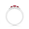 thumbnail image 2 of Angara Natural 0.34 Ct. Ruby with Ruby Classic Ring in Sterling Silver for Women (Ring Size: 8), 2 of 9