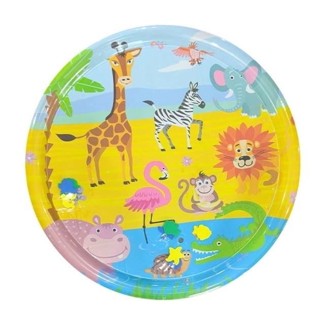 WIFKLSIIPG Pat Pad Children's Crawling Training Pad Inflatable Seat Cushion Water Fillable Pat Pad Round Shape Large Size Thicker
