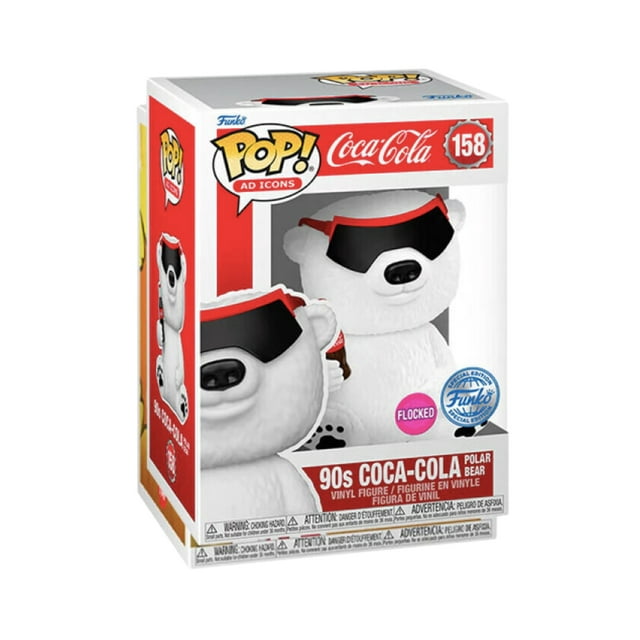 Funko Pop Coca-Cola - Polar Bear (90's) (Flocked) #158 Funko