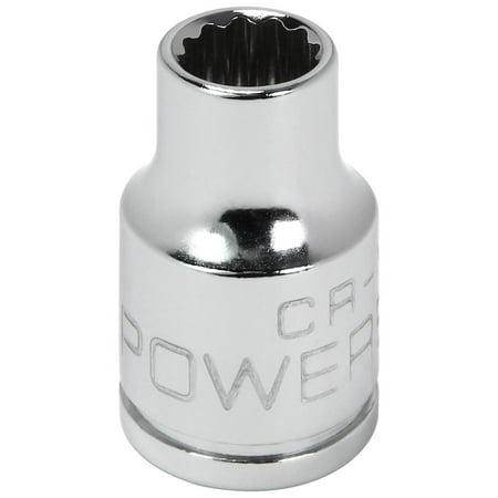 UPC: 0028907053400 | Powerbuilt 3/8 Inch Drive x 5/16 Inch 12 Point Shallow Socket – 641001
