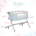 thumbnail image 6 of Dream On Me Flora Bassinet with Carry Bag , Compact & Modern, Confetti Blue, 6 of 12