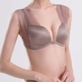 thumbnail image 3 of FcBaudy Bras for Women Everyday Bras Ladies' Lightweight Front Button With Small Floral Patterns Gathered With Steel Rings Thin Straps Back Button Bra Women bra, 3 of 5