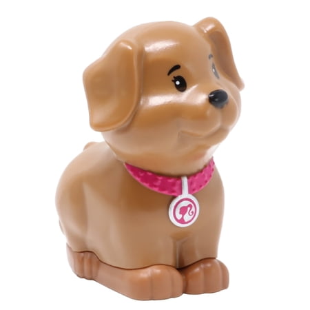 Replacement Part for Collectible Fisher-Price Little People Barbie Dreamcamper Family Camping Playset HWB31 - Replacement Brown Dog Figure