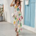thumbnail image 6 of Flamingo Pattern Sleeveless Dress Female Clothing Dress Women Summer 2025 Dress, 6 of 7
