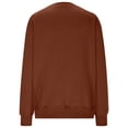 thumbnail image 4 of GigrtiJin Womens Solid Color Sweatshirt Fashion Long Sleeved Hoodless Sweatshirts Loose Casual Basic Tops with Pockets, 4 of 5