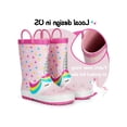 thumbnail image 6 of Kushyshoo Rubber Kids Rain Boots Pink Unicorn Rain Boots for Toddler Girls Sizes 5, 6 of 7
