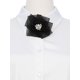 thumbnail image 4 of INSPIRE CHIC Broches de malla con flores para mujeres con cuentas para camisas negras, 4 of 5