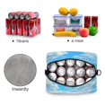 thumbnail image 4 of Lunch Bag Portable Crossbody Meal Bag Cooler Bag Insulated Lunch Bag Food Bag Handheld & Crossbody Design White Cloud Bubble, 4 of 6