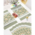 thumbnail image 5 of Easter Placemats Set of 4, Daisy Flower Placemat for Dining Table Decorations, Spring Summer Green Place Mats, Spring Table Mats for Kitchen Dinner Seasonal Holiday Party Decor, 5 of 6