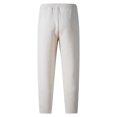 thumbnail image 4 of Men's Solid Color Loose Sweatpants Men's Casual Fashion Sweatpants, 4 of 5