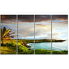 DESIGN ART Designart - Hawaii Oahu Island - 4 Panels Photography Canvas Art Print