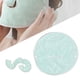 thumbnail image 5 of Mascarilla facial reutilizable de forro polar coral antienvejecimiento para mujeres, mamás y hermanas. Correa de un agujero verde, 5 of 5