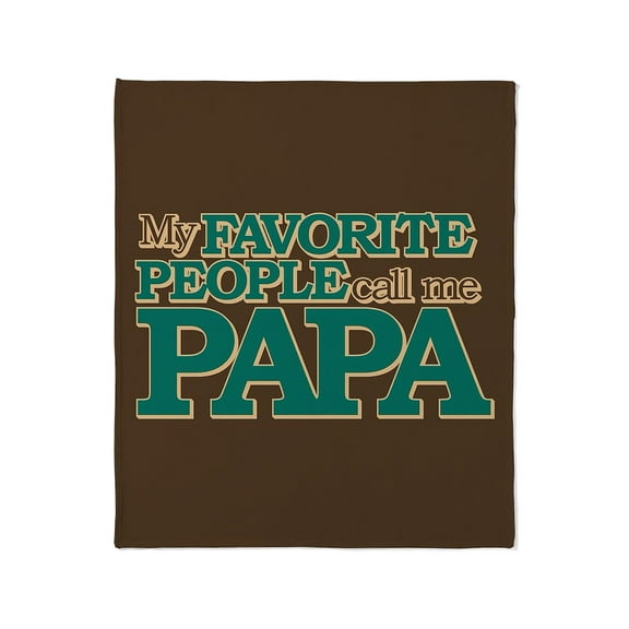 CafePress - My Favorite People Call Me Papa Throw Blanket - Soft Fleece Throw Blanket, 50"x60" for All Ages