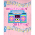 thumbnail image 4 of Old Glory Mens Retro Boombox Music Have a Rockin' Ugly Christmas Sweater Long Sleeve Sweatshirt, 4 of 6