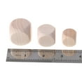 thumbnail image 3 of Blank Wooden Dice Unfinished Square Block 6 Sided Wood Cubes with Rounded Corner, 3 of 6