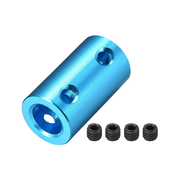 Acoplador de eje flexible 4mm a 8mm L22xD14 acoplador rígido para motor paso a paso rueda conecta azul
