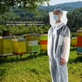 thumbnail image 4 of Veste Professionnelle d'Apiculture, Combinaison d'Apiculture Ultra-Mince, pour Débutants Apiculteurs Commerciaux Adultes TG, 4 of 8