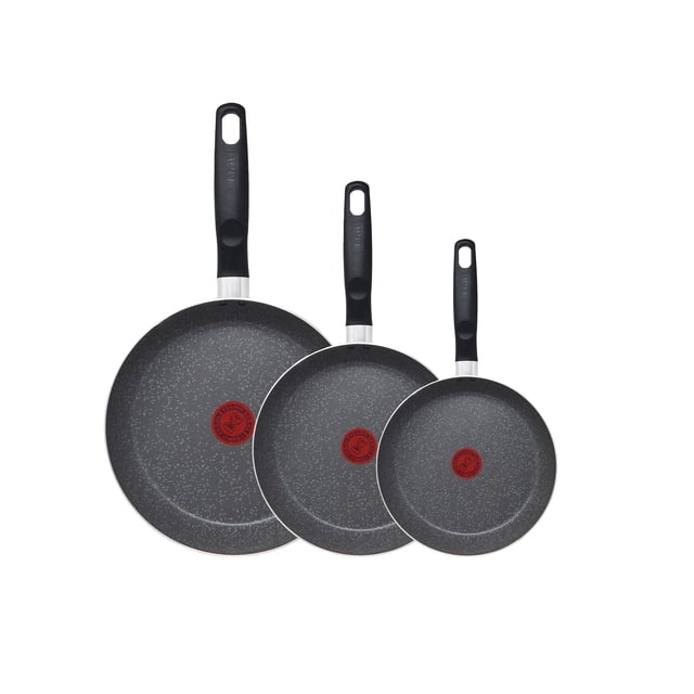 Juego de 3 Sartenes Gris T-Fal Elemental Stone