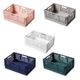 thumbnail image 2 of Folding Storage Box Basket Utility Cosmetic Container Desktop Green, 2 of 5