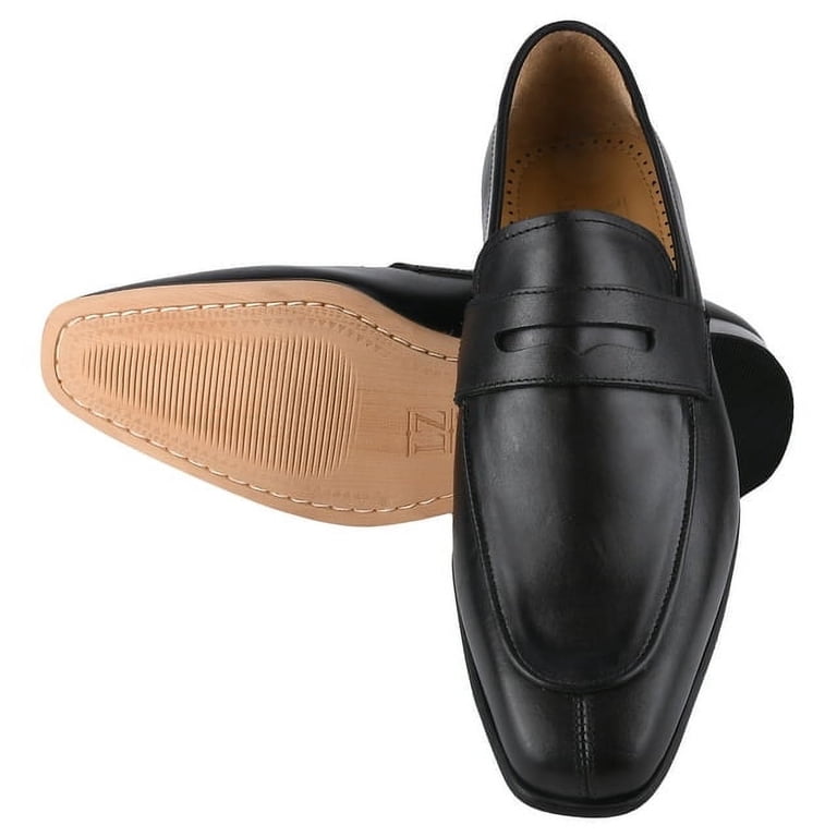 LIBERTYZENO Mens Leather Classic Slip On Loafers casual  display picture 1