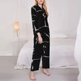 thumbnail image 3 of Fotbe Animal Bulldog Pattern Long Sleeve Pajama Set for Women,Sleepwear Set,2-piece Loungewear Set,Soft PJs Comfy Nightwear with Pockets -X-Large, 3 of 7