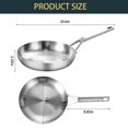 thumbnail image 4 of YEKSUM Tri-Piy Stainless Steel Cookware 12inch Frying Pan with Lid, Egg Pan,Omelette Pan, Dishwasher Safe,Oven Safe Skillet,Cooking pan,Non-Toxic,Sauitable for Kitchen, 4 of 6