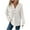#H-White, variant on GuangCheng Long Sleeve Hoodies Sweatshirts for Women Drawstring Solid Color Warm Fall Tops Coats with Pocket