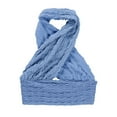 thumbnail image 3 of ITFABS Female Solid Color Sleeveless Halterneck Crop Tops Backless Camisole, 3 of 7