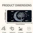 thumbnail image 2 of Diamond encrusted Crescent and Palm Front License Plate, Metal License Plate, Funny Standard Plates Personalized Novelty Decorative For Men/Women/Boys/Girls Car 6×12 Inch, 2 of 7