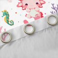 thumbnail image 4 of Feelyou Cute Pink Axolotl Curtains Pack of 2 (42x84 Each) for Child, Cartoon Seahorse Crab Curtains Blackout, Dreamy Animal Bedroom Curtains, Black Out Curtains Decor, 4 of 6