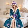 thumbnail image 6 of Soft Heated Robe, Princess Wearable Womens Robe, Blue Adjustable Temperature Cozy Robes for Women for Christmas Gift, Home Lounging, 6 of 7
