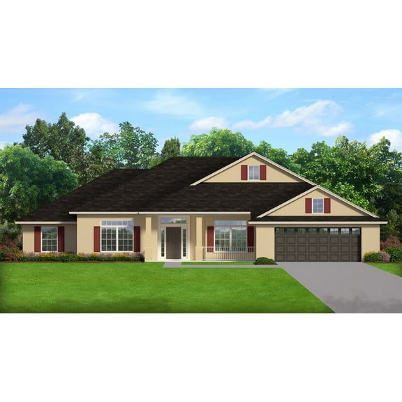 556-20651: Spanish Mediterranean 3 Bed, 2 Bath Luxury Home Plan, 2065 Sq Ft: Full Blueprints with License to Build by Home Plan Marketplace - Lesuto