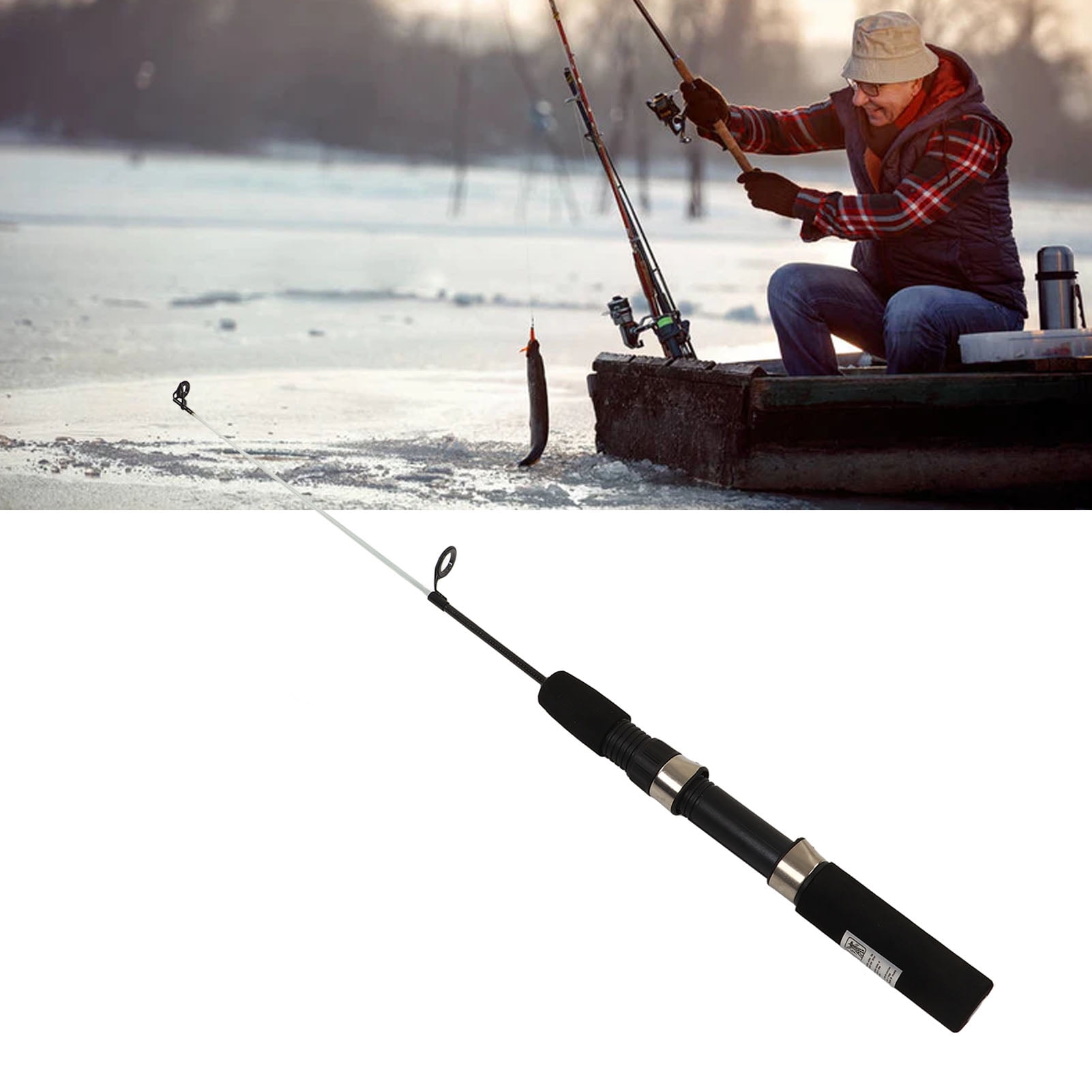 Fly Fishing Ice Fishing Rod Guides Mini Ice Fishing Rod, Carbon