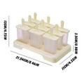 thumbnail image 2 of Cagogo Popsicle Molds 9 Cavity, DIY Ice Cream Maker Kit Reusable Popsicle Sticks, BPA-Free Ice Tray for Homemade Frozen Treats, Summer Party,KidsSnacks, 2 of 2