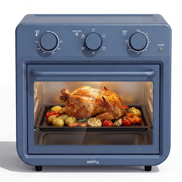 Horno freidora de aire SMIRLY 27QT 1800W 6 en 1 azul