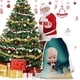 thumbnail image 2 of Bebé Jefe: Niño Blanco Bolsa de regalo con cierre de cinta navideño para decoración de Navidad,39cm×30 cm., 2 of 6
