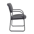 thumbnail image 4 of Boss Office Products Fabric Sled Base Guest Chair with Arms in Gray, 4 of 7