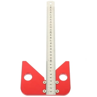 Center Finder Woodworking Square Center Scribe 45 90 Degrees Angle Line  Scriber Marking Tools Metric and Inch Magnetic Ruler