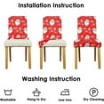 thumbnail image 5 of Christmas Santa Claus Chair Covers for Dining Room Set of 6 Merry Christmas Stretch Dining Chair Slipcovers 6 Pieces Holiday Xmas Removable Seat Protector 6 Pack Decor for Home and Party, 5 of 6