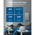 thumbnail image 5 of DEWENWILS Pool Pump Timer, 40A 2HP Heavy Duty  Wi-Fi Outdoor Smart Switch, Works with Smart Home Assistants, for Water Heater & Pool Equipment, UL Listed, 5 of 7